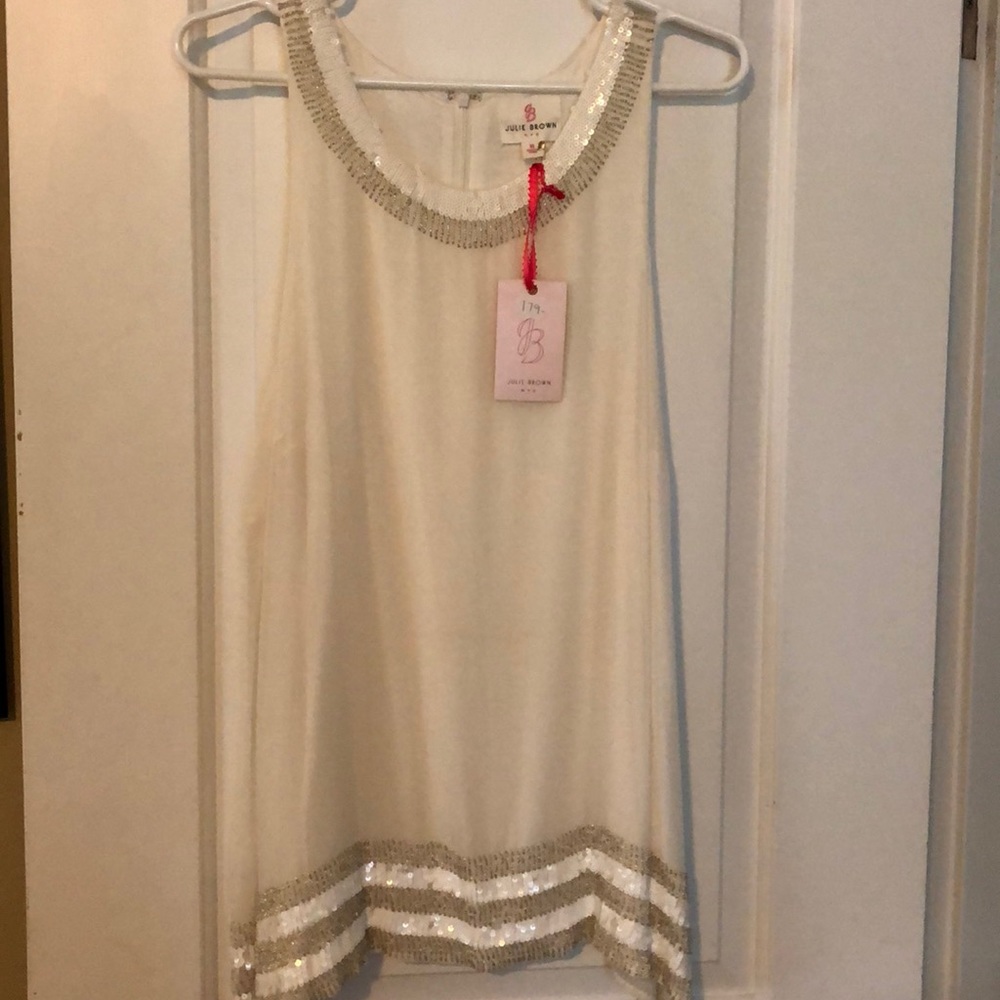 Julie Brown top with beading